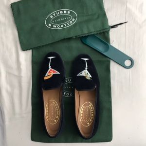 Stubbs & Wootton smoking slippers, Martini Navy 8
